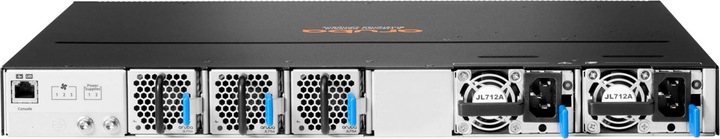 Actual product image Aruba HPE Networking CX8100 48x10G SFP+ 4x40/100G QSFP28 FB 3Fan 2AC PSU SW Bundle EU en (52 Ports)