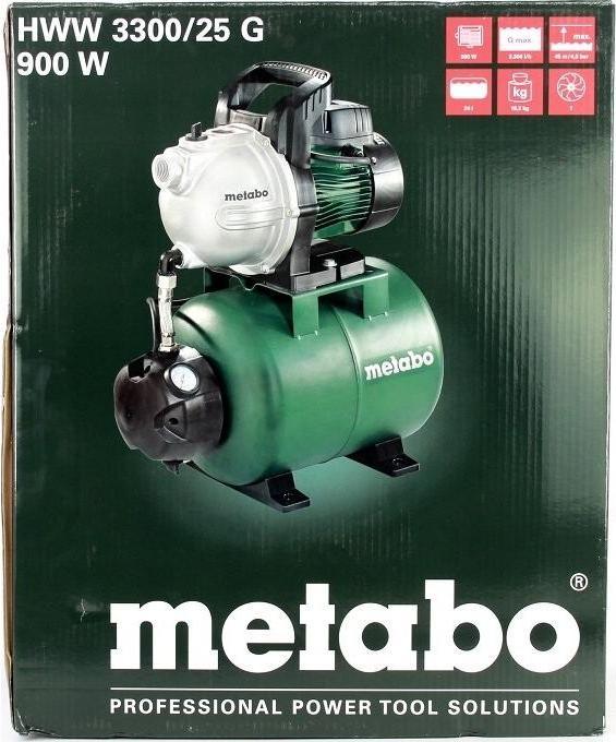 Image du produit Metabo Station d'eau domestique 230 V 3300 l/h (Pompe à eau domestique, Pompe de jardin)