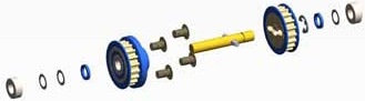 Produktbild Tamiya TRF417 Center One-Way Set