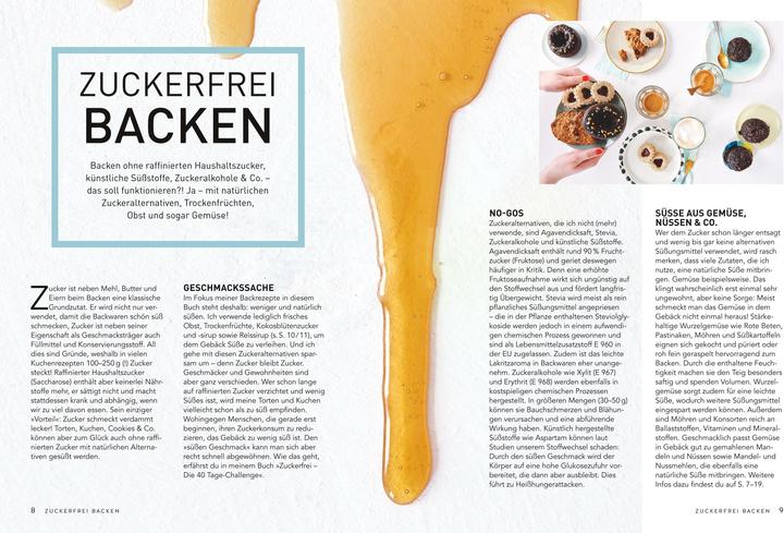 Produktbild Zuckerfrei Backen (Deutsch, Hannah Frey, 2018)