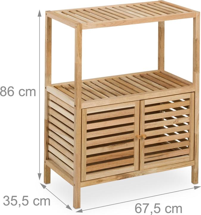 Actual product image Relaxdays Badregal (67.5 x 35.5 x 86 cm)