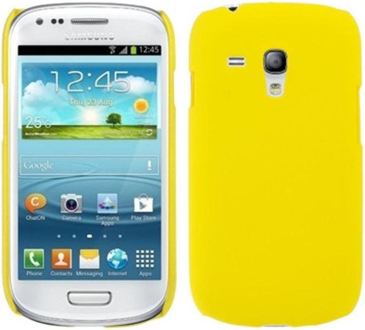 Actual product image König Design Hard case cover for mobile Samsung Galaxy S3 mini i8190 / i8195 / i8200 yellow (Samsung Galaxy S3 Mini)