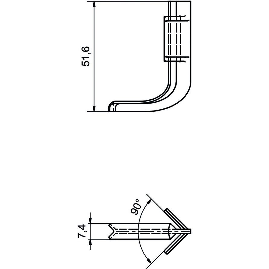 Thumbnail - Schüco, Profil + Stange, Ecke für Griffmulden