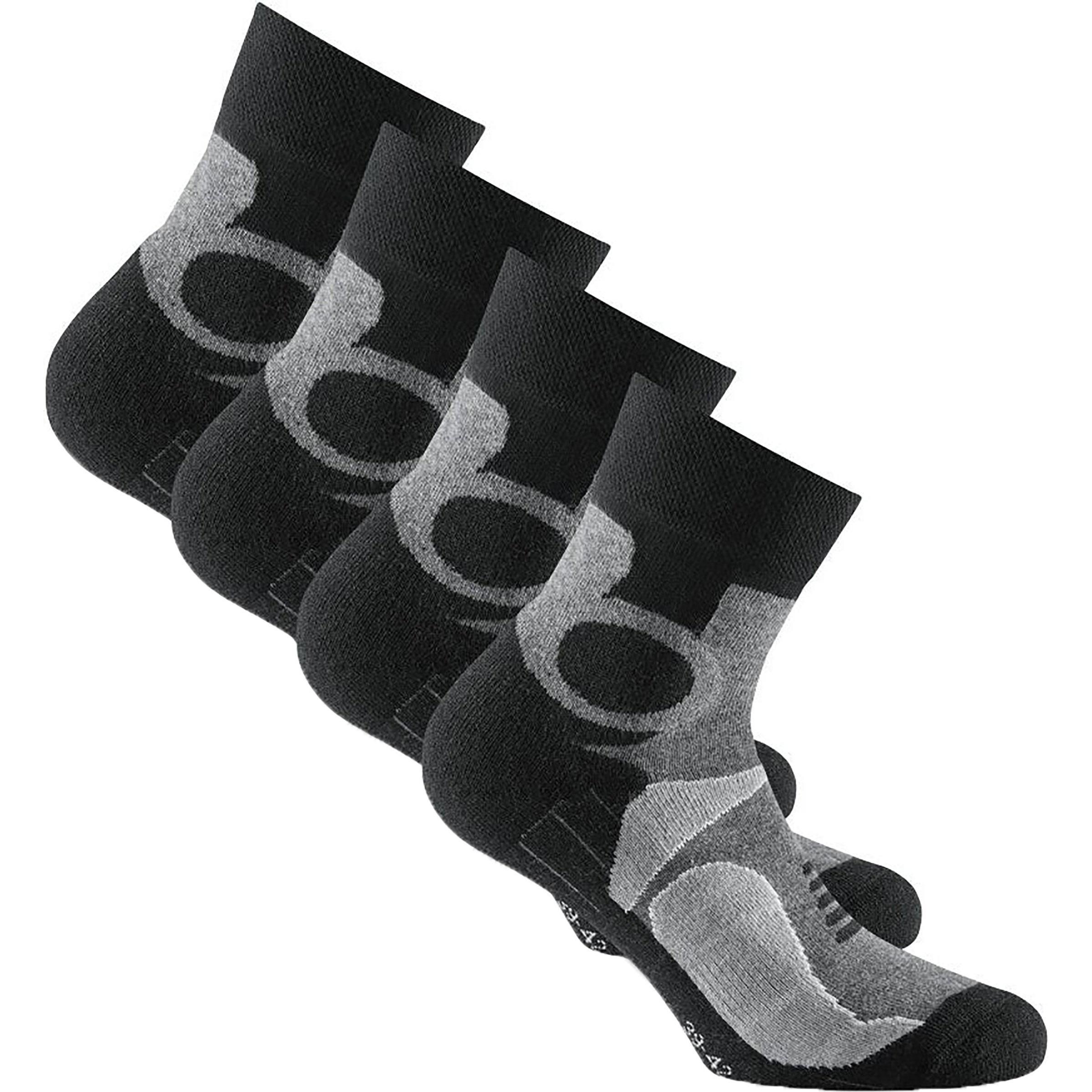 Rohner, Damen, Sportsocken, Trekking Quarter 2er Pack (43 - 46), Grau