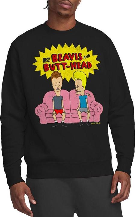 Immagine prodotto Beavis and Butthead Couch OG Felpa Logo Adulto Unisex (L)
