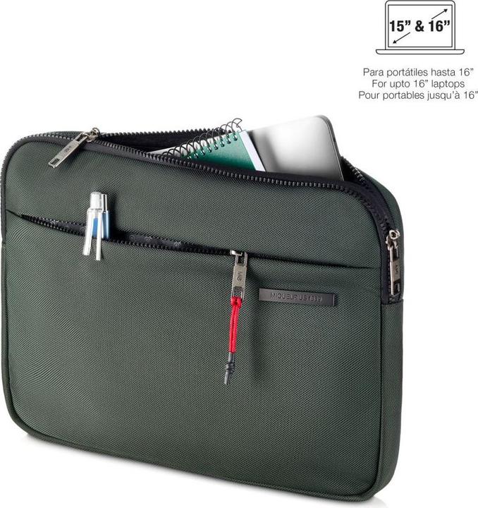 Actual product image Miquelrius Bag to work Series Laptop Hülle 15"&16" grün (15")