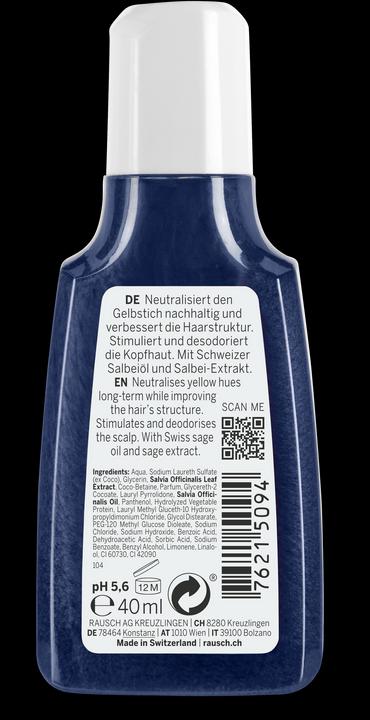 Actual product image Rausch Silver Shine Shampoo Sage (n) 40 ml (40 ml, Silver shampoo)