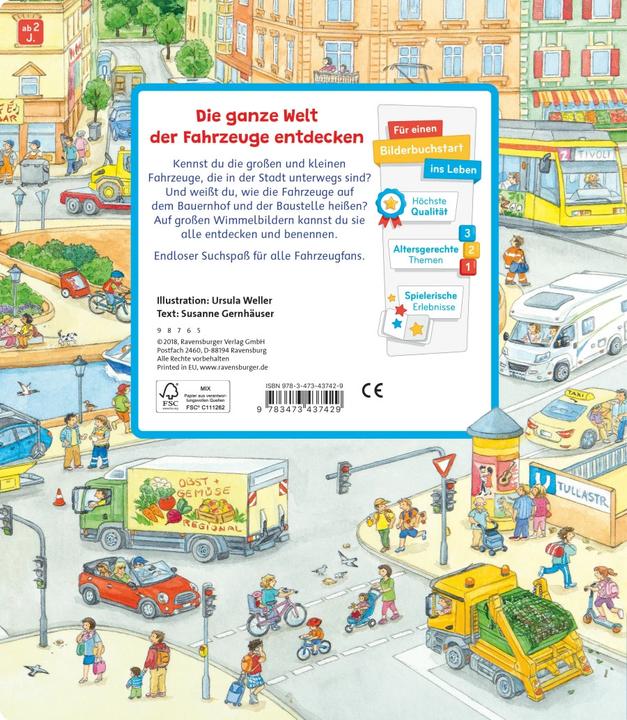 Actual product image Ravensburger Mein grosses Sachen suchen: Viele, viele Fahrzeuge (German)