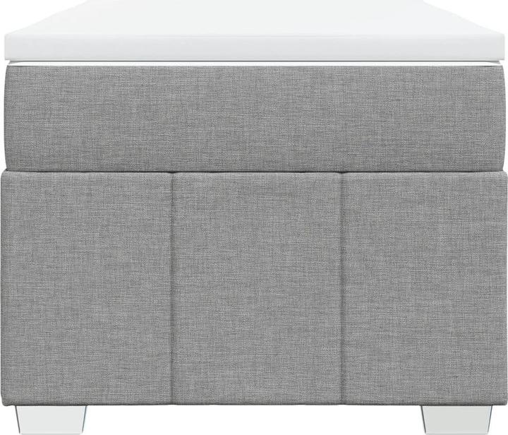 Produktbild vidaXL Bo x springbett mit Matratze 90 x 200 cm Stoff (90 x 200 cm)