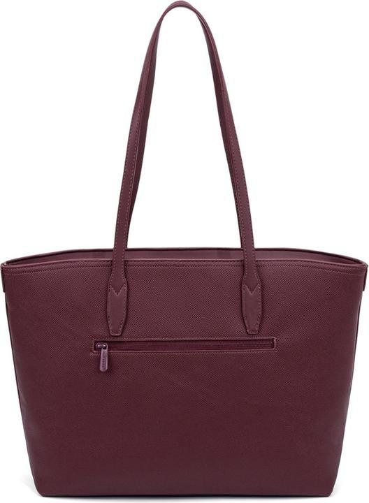 Produktbild David Jones **Damen Schultertasche - Modell Silvana Chic - Vegan Pu Leder** - 40.0 X 28.0 X 11.0 Cm
