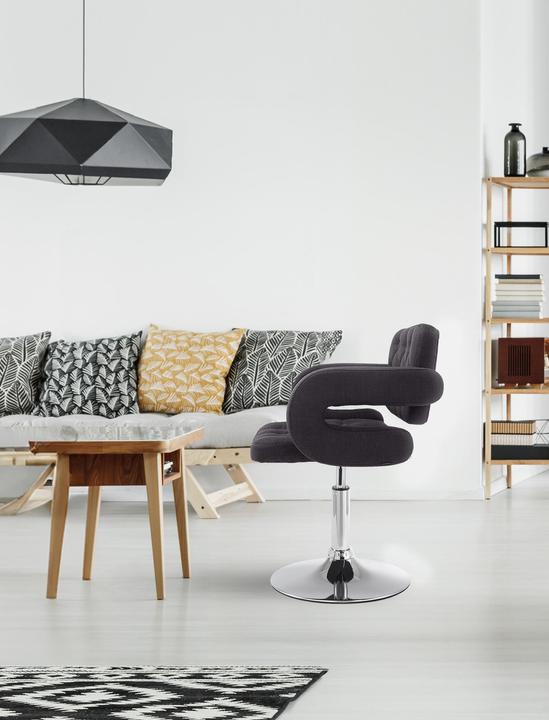 Actual product image CLP Lounger Dublin Fabric, black