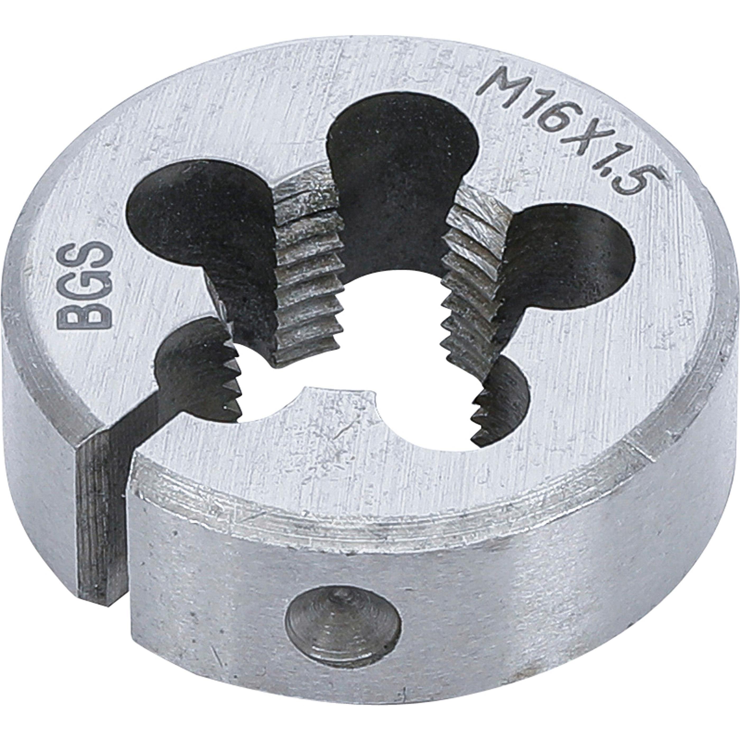 BGS, Gewindeschneider + Gewindebohrer, Gewindeschneideisen M16 x 1,5 x 38 mm
