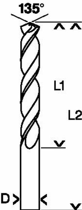 Immagine prodotto Bosch Professional Zubehör Trapano per metallo HSS-Co, DIN 338, 4,1 x 43 x 75 mm, confezione da 1 pz. (4 mm)