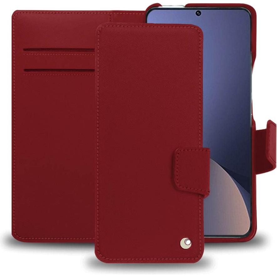 Noreve Lederschutzhülle Xiaomi 12 Pro (Xiaomi 12 Pro), Smartphone Hülle, Rot