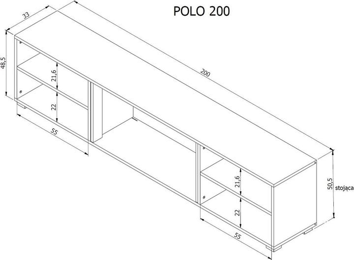 Produktbild Halmar Polo (200 x 33 x 50.50 cm)