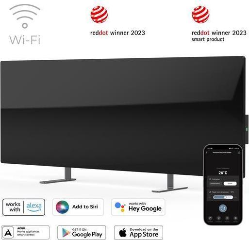 Productafbeelding Aeno infraroodstraler premium eco smart gh2s 700w zwart (700 W)