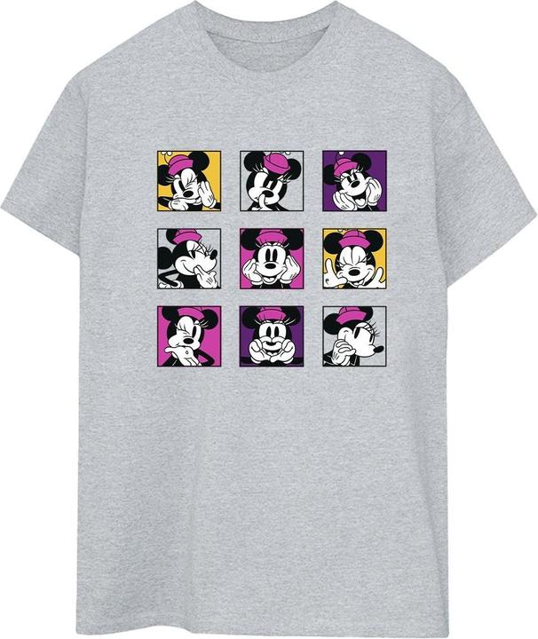 Immagine prodotto Disney Minnie Mouse Squares Maglietta Ampia Donna (L)