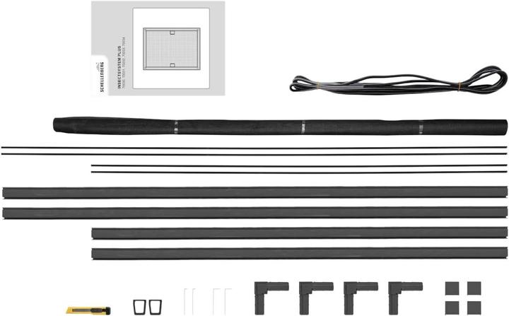Schellenberg 70031 Insektenschutz Fenster Plus, Fliegengitter Fenster mit Alurahmen, 100 x 120 cm, A (100 x 120 cm)