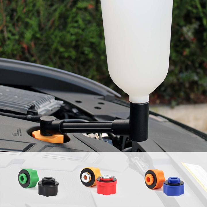 Produktbild XPOtool Öleinfülltrichter Satz 8-tlg. Einfülltrichter für Motoröl 6 Adapter Arm