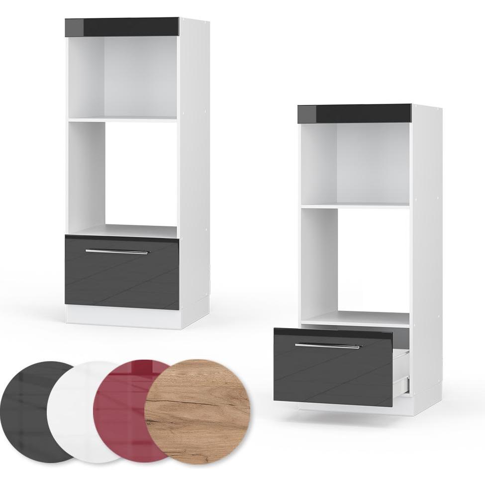 Thumbnail - Vicco, Regal, Mikrowellenschrank Fame-Line (60 x 60 x 153 cm)