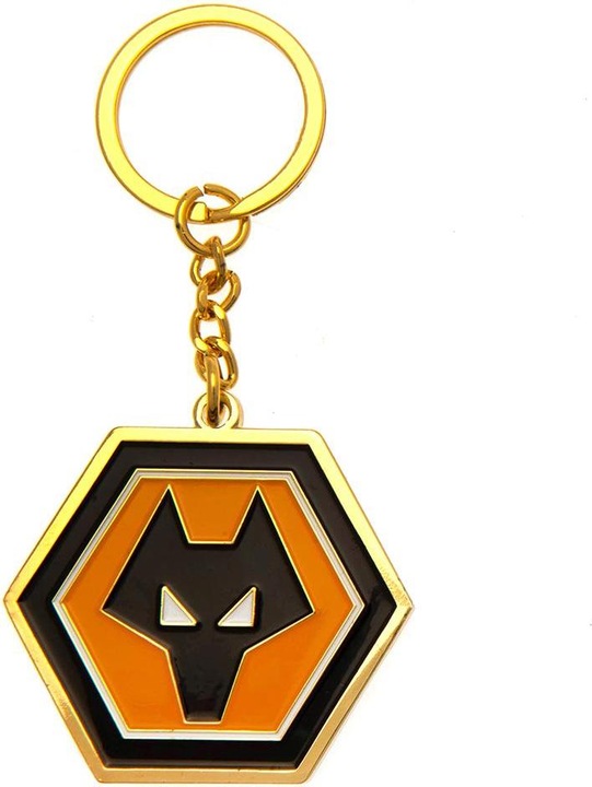 Actual product image Wolverhampton Wanderers FC Keyring Coat of Arms