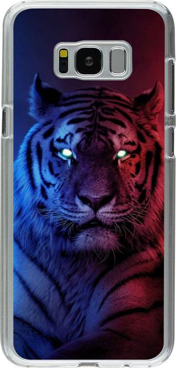 Image du produit PhoneLook Coque transparent Tiger Blue Red (Samsung Galaxy S8+)