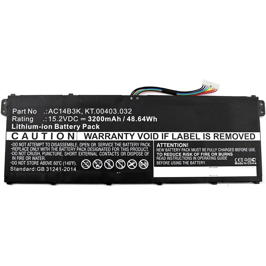 CoreParts MBXAC-BA0043 (4 Zellen, 3200 mAh), Notebook Akku, Schwarz