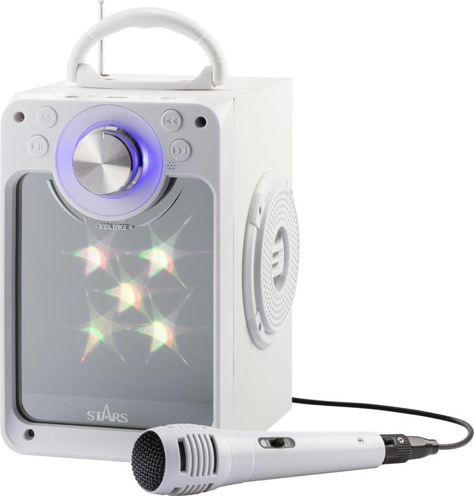 Actual product image Liniex Stars - Karaoke Machine - White (30218)