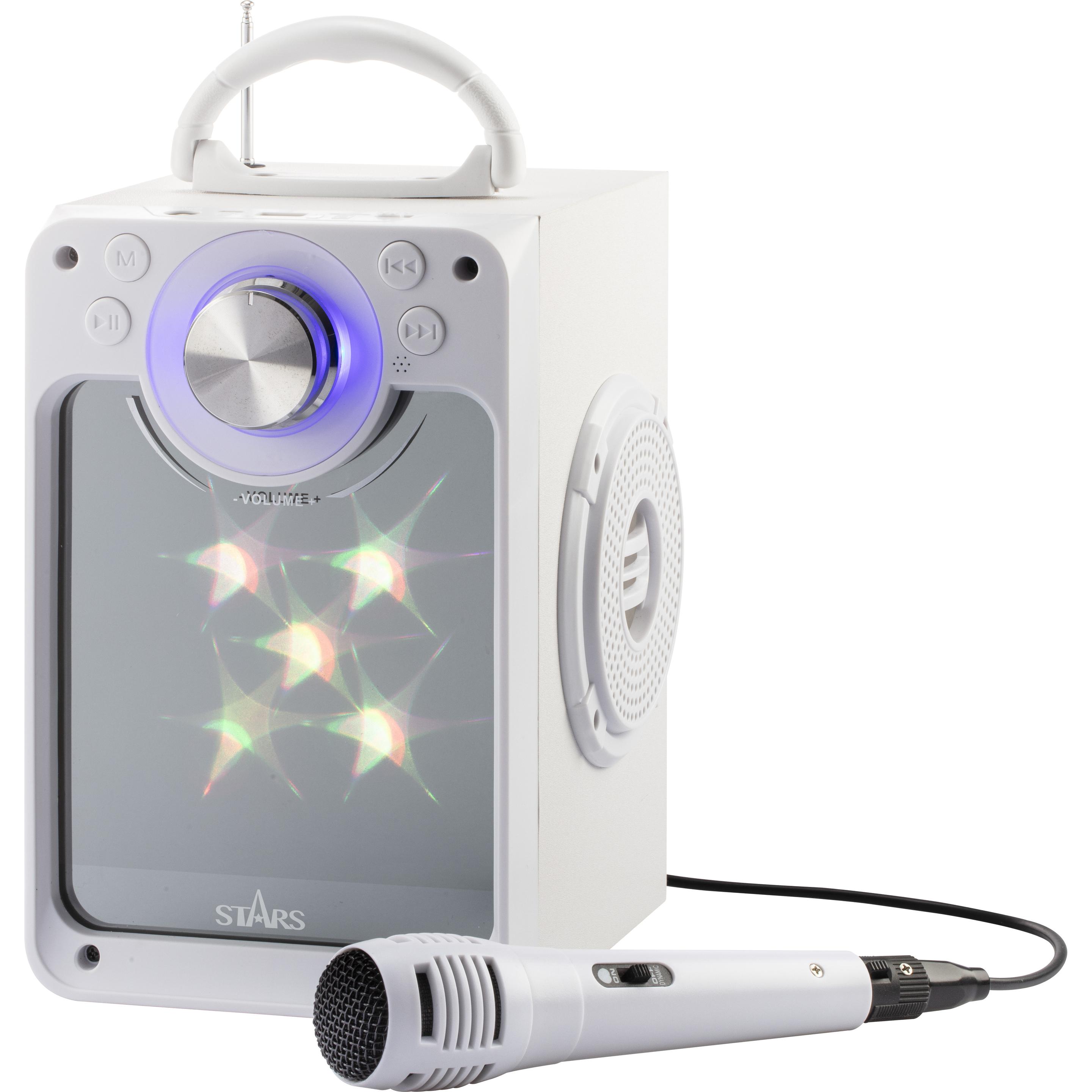 Liniex Sterne – Karaoke-Maschine – Weiss (30218)