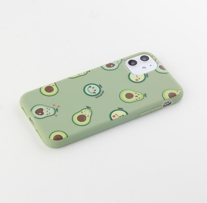 Produktbild PhoneLook Hülle Silikonmatte Avocado pattern (Apple iPhone 12)