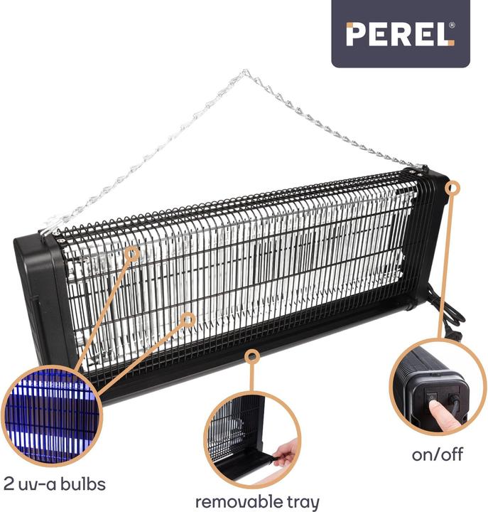 Actual product image Velleman ELECTRIC INSECT KILLER 360° - 2 x 20 W