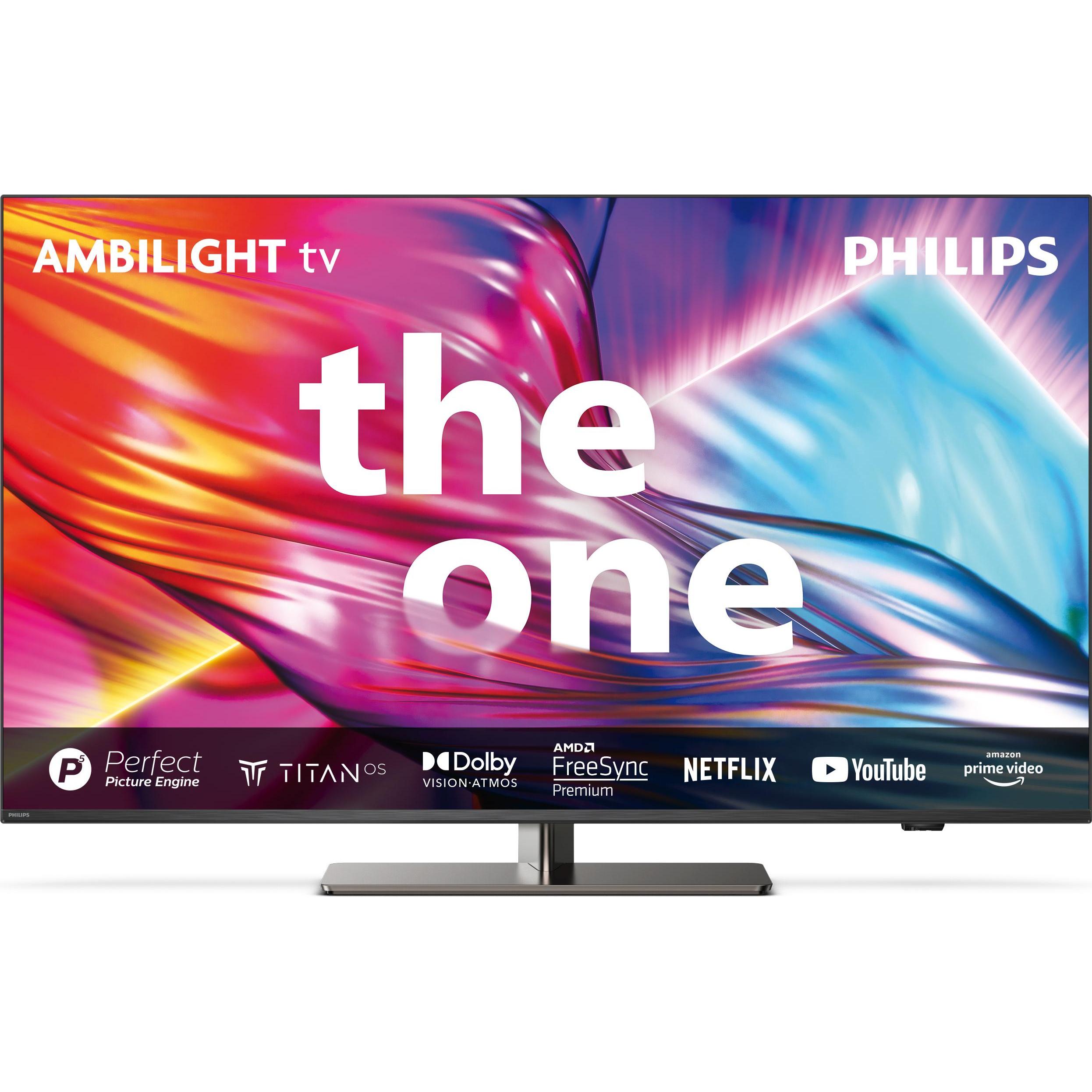 Philips 50PUS8949/12 TV (50") 4K Ultra HD Smart TV Wi-Fi Anthracite, Grey (50", LED, 4K), TV, Grau