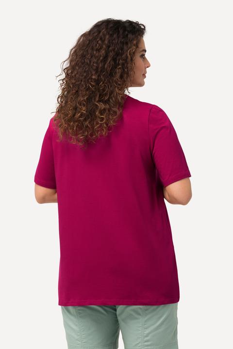 Produktbild Ulla Popken T-Shirt, A-Linie, V-Ausschnitt, Halbarm (58)