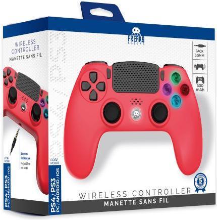 Produktbild Freaks and Geeks Drahtloser Controller Rot V2 (PS4, PS3, PC)