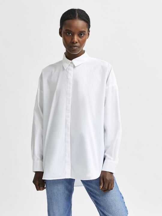 Actual product image Selected Femme Overcut sleeves organic cotton shirt (36)