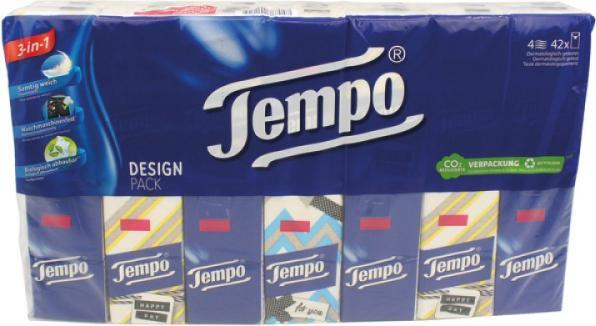 Actual product image Tempo Handkerchiefs 4-ply 42x10