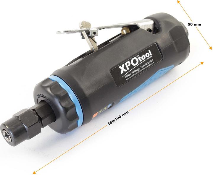 Produktbild Wiltec Druckluftschleifer Stabschleifer 168mm Multischleifer Mini Schleifgerät (Geradschleifer)