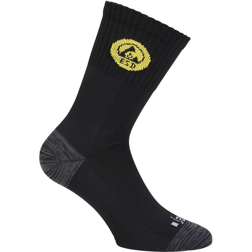 Ejendals, Socken, Socke 8201 Light ESD, Gr. 36-38, Schwarz, Grau, (36 - 38)