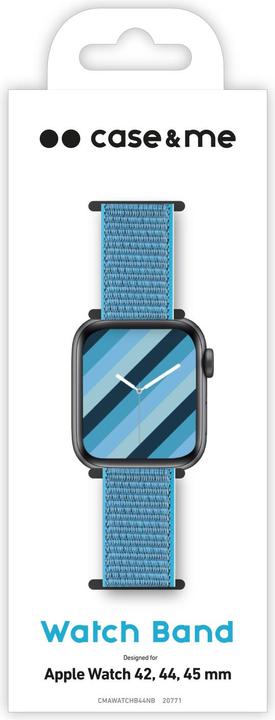 Actual product image Caseme Apple Watch band 42/44/45 mm with hook and loop closure (Nylon)