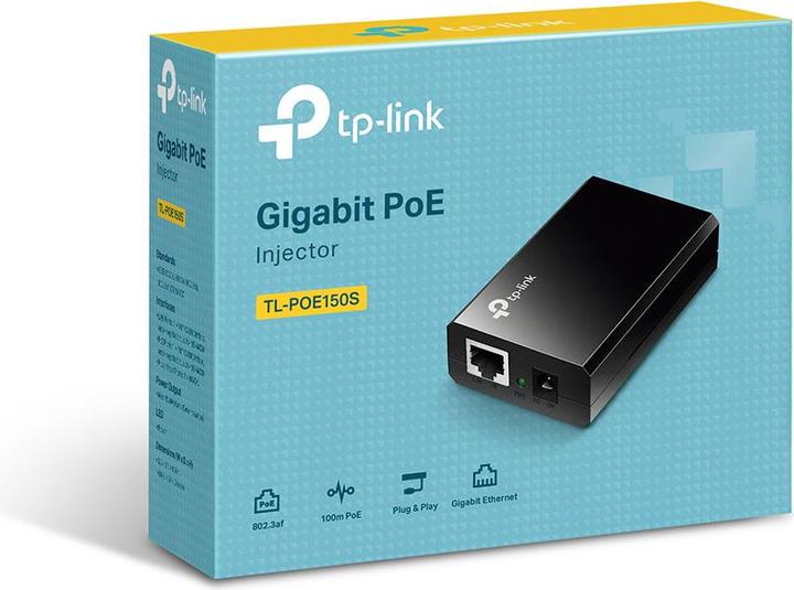 Immagine prodotto TP-Link Tl-Poe150s (802.3af (PoE), 15.40 W)