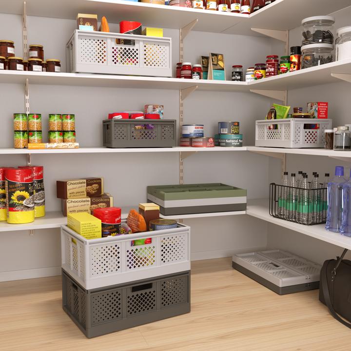 Actual product image Sundis FOLD'N STORE Klappbox 40,0 l grau 54,6 x 38,6 x 22,6 cm (38.60 cm, 40 l, 1x)