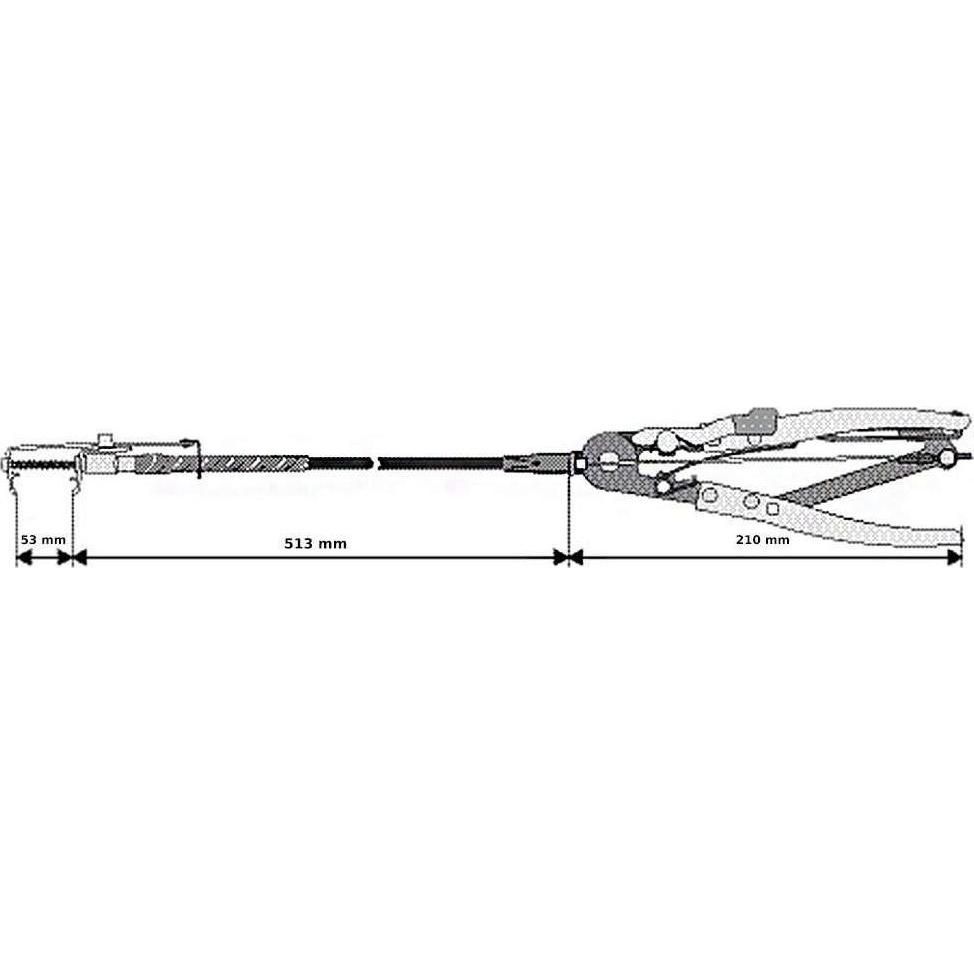 Thumbnail - Yato, Zange, pliers with rope FOR HOSE CONNECTIONS 0653 (613 mm)