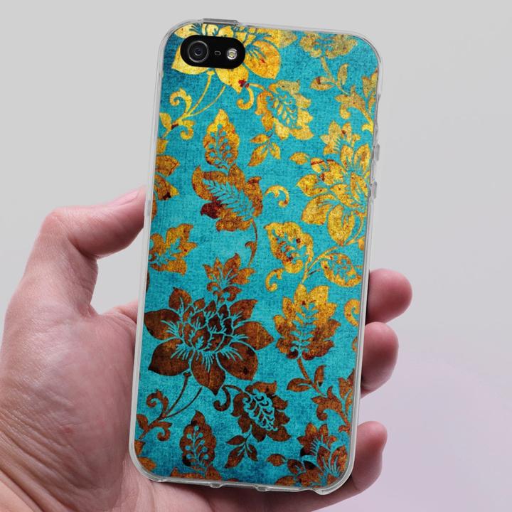 Produktbild DeinDesign Silikon Hülle für Apple iPhone 5s Handyhülle Case Smartphone Schutzhülle Blumen Ornamente Vintage (Apple iPhone 5s)