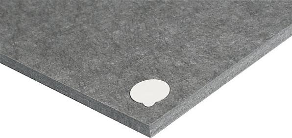 Actual product image eurokraft basic Acoustic wall panel, HxW 1200 x 300 mm, pack of 4, dark grey.