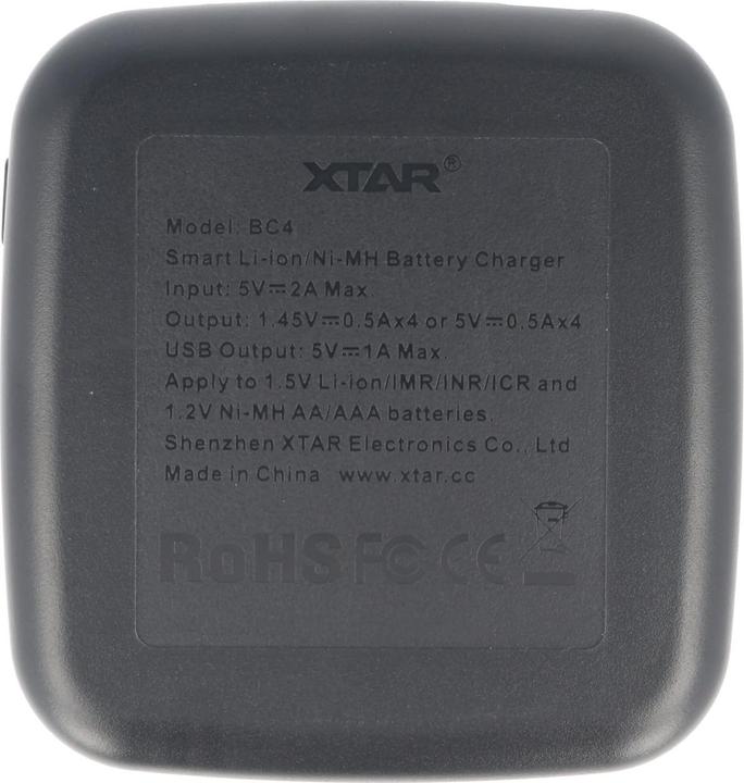 Immagine prodotto Xtar Caricatore BC4 per batterie Li-Ion 1.5V e NiMH 1.2V AA AAA (AA, AAA, Batteria + Caricabatterie)