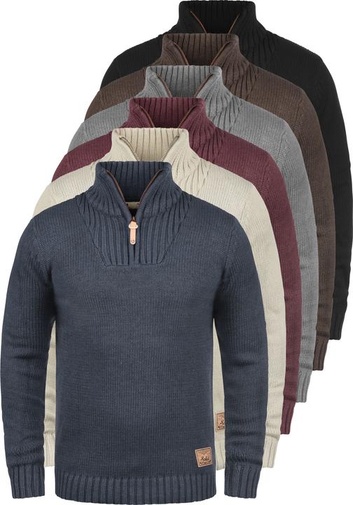 Immagine prodotto Solid Petro Maglione In Maglia Grossa Pullover Maglieria Da Donna Con Collo AltoStampa (XL)