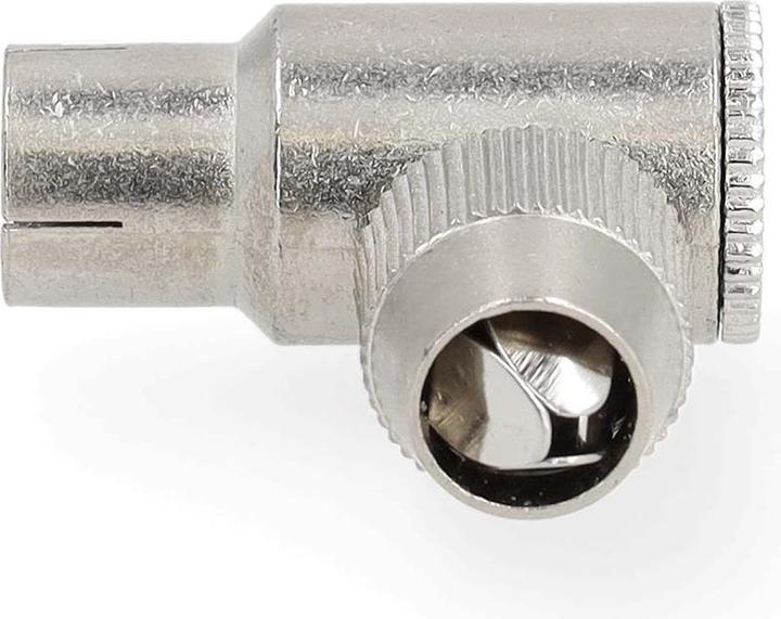 Actual product image Nedis IEC (coax) plug | angled | socket | nickel-plated | 75 Ohm | screw | cable input durc (Plugs and connectors)