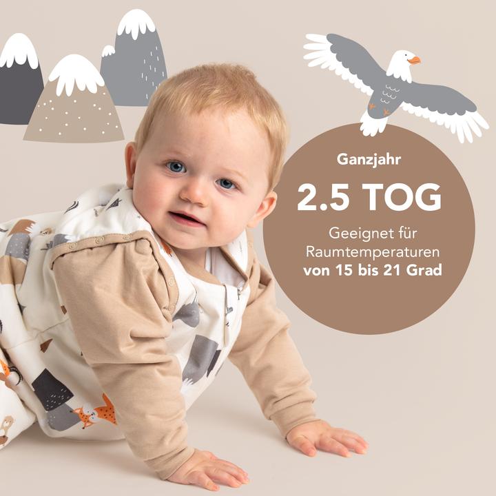 Image du produit Schlummersack Gigoteuse bébé toutes saisons - 2.5 TOG (80 cm, 2.5 TOG, Toute l'année)