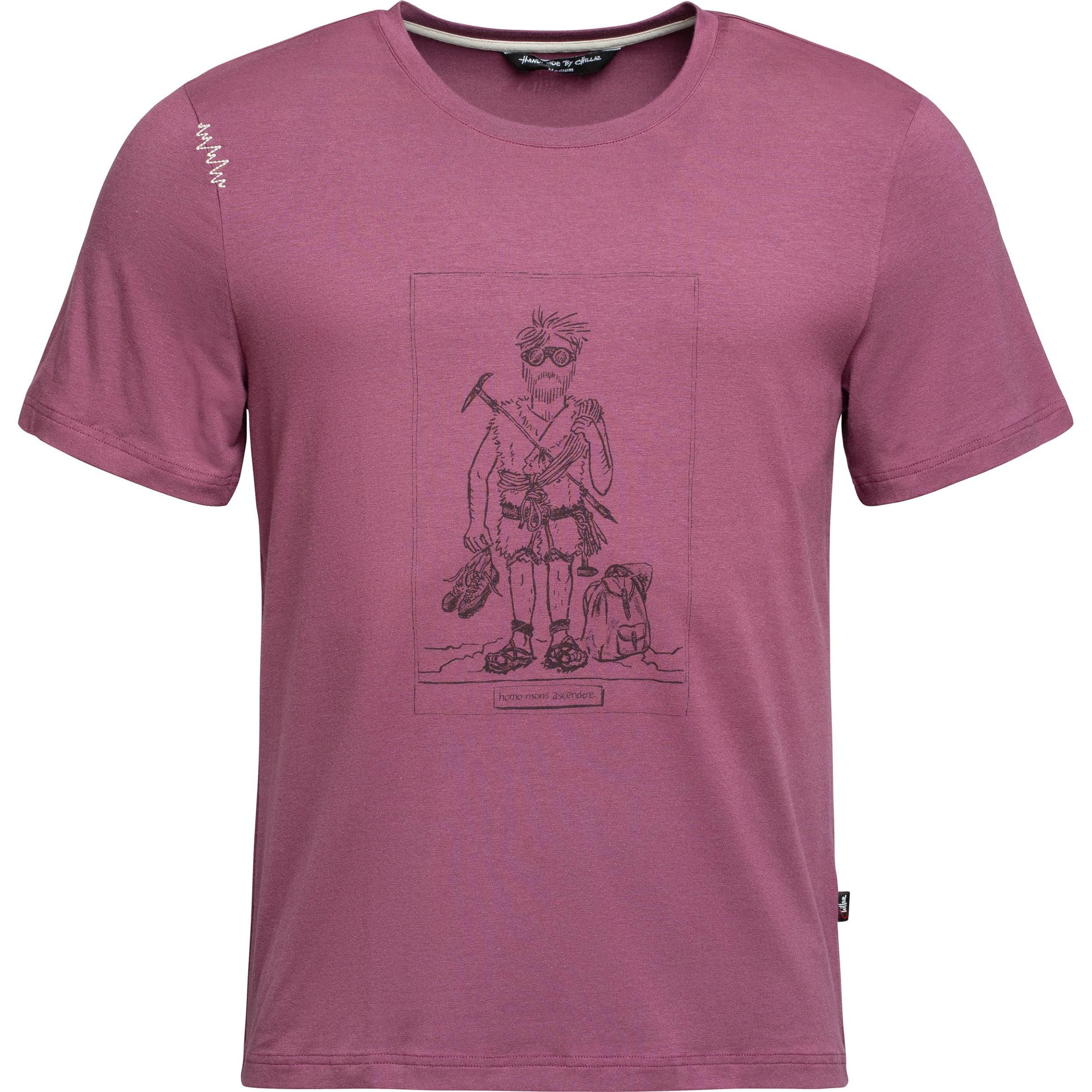 Chillaz, Herren, Shirt, Homo Mons Ascendere T-Shirt, Rot, (S)