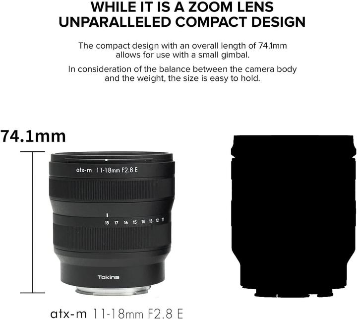 Image du produit Tokina ATX-M 11-18mm F2.8 Sony E (Sony E, APS-C / DX)
